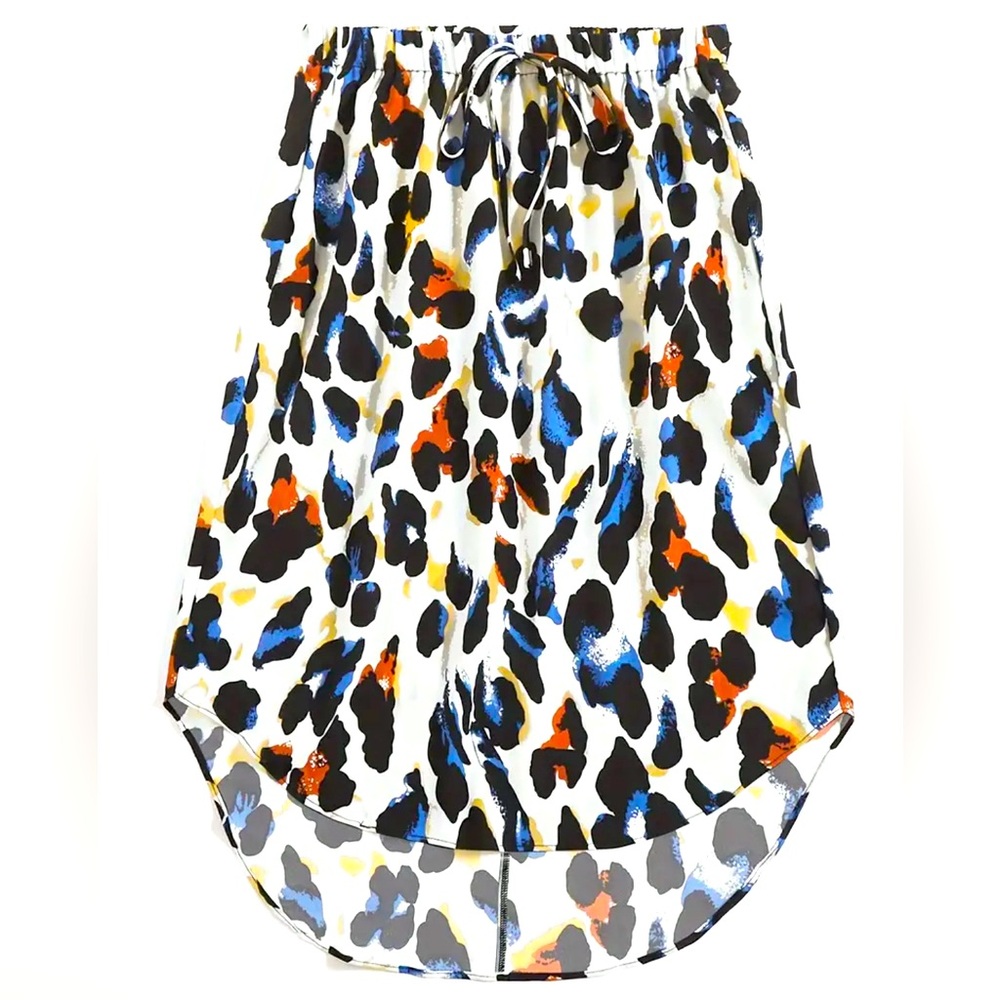 Leopard style High low Hem Skirt